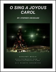 O Sing a Joyous Carol SATB choral sheet music cover Thumbnail